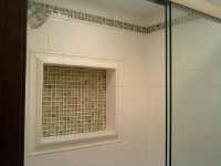 bathroom, tile, tiles, glazed tiles, reconstruction, shelf, shelf in the shower, shower